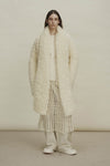 SWAYING 24 Autumn and Winter Velvet Double-Layer Large Coat SW-SW24AW1T100-BAI White